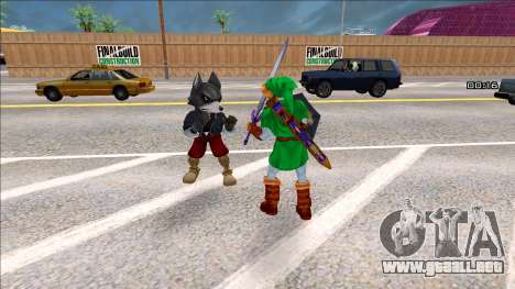 Wolf from Super Smash Bros Melee para GTA San Andreas