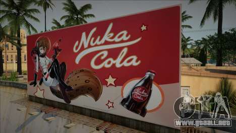 Cartelera con anuncios de Nuka Cola para GTA San Andreas