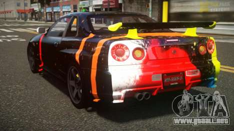 Nissan Skyline R34 ZL-R S5 para GTA 4