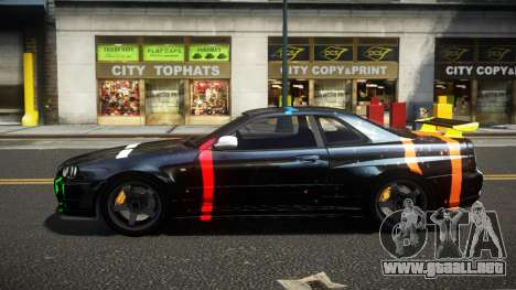 Nissan Skyline R34 ZL-R S5 para GTA 4