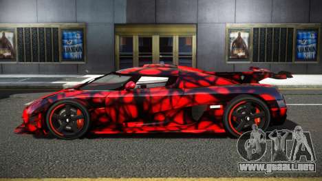 Koenigsegg Agera One RWZ S13 para GTA 4