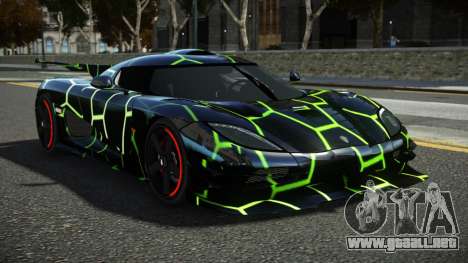 Koenigsegg Agera One RWZ S5 para GTA 4