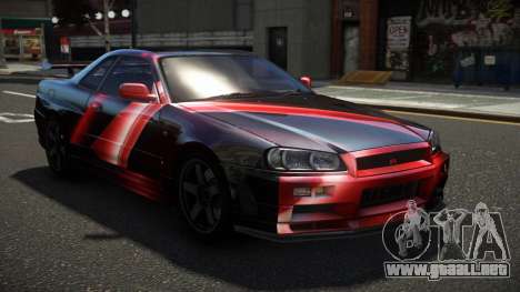 Nissan Skyline R34 ZL-R S2 para GTA 4