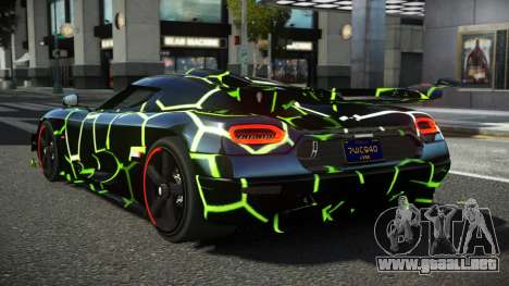 Koenigsegg Agera One RWZ S5 para GTA 4