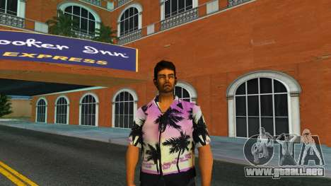 Modern palm shirts for Tommy v5 para GTA Vice City