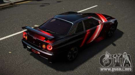 Nissan Skyline R34 ZL-R S2 para GTA 4