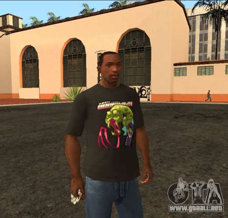 Camiseta Popcult Negra (Snake) para GTA San Andreas