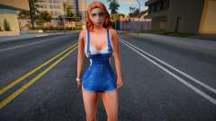 Muchacha joven en el estilo de CA 12 para GTA San Andreas