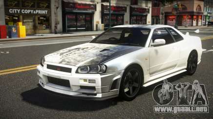 Nissan Skyline R34 ZL-R S6 para GTA 4