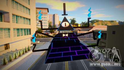 Bill Cipher en su forma física al inicio del Rar para GTA San Andreas