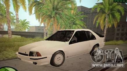 Renault Fuego GTA Max 1989 para GTA San Andreas