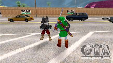 Wolf from Super Smash Bros Melee para GTA San Andreas