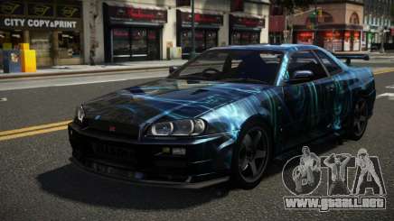 Nissan Skyline R34 ZL-R S12 para GTA 4