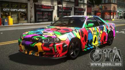 Nissan Skyline R34 ZL-R S11 para GTA 4