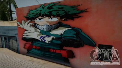 Mural Izuku Midoriya para GTA San Andreas