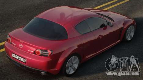 Mazda RX-8 Rojo para GTA San Andreas