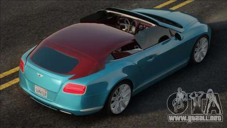 Bentley Continental GT 2014 Blue para GTA San Andreas