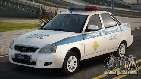 Lada Priora 2170 Policía Policía de Tráfico 2013 para GTA San Andreas