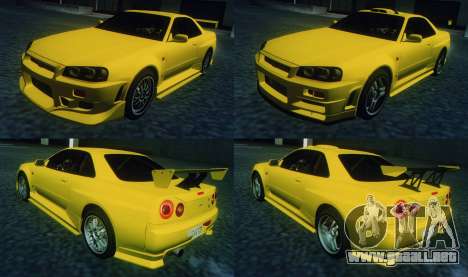 1999 Nissan Skyline GT-R R34 para GTA San Andreas