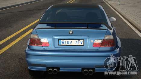 2001 BMW M3 GTR Street para GTA San Andreas