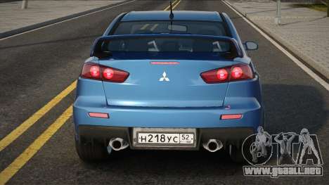 Mitsubishi Lancer Evolution Blue para GTA San Andreas