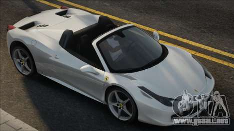 Ferrari 458 Spider V2 para GTA San Andreas