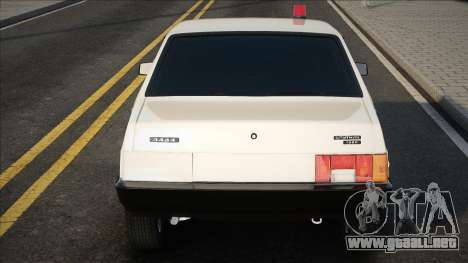 VAZ 21099 Blanco con luz intermitente para GTA San Andreas