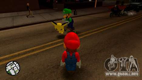 Luigi from Super Smash Bros Melee para GTA San Andreas