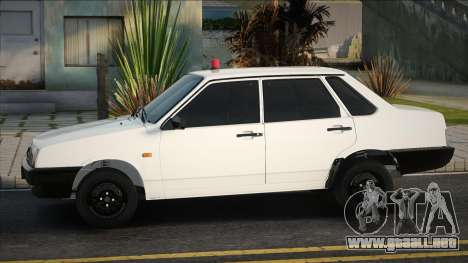 VAZ 21099 Blanco con luz intermitente para GTA San Andreas