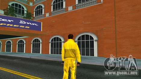 Un tipo con un traje amarillo para GTA Vice City