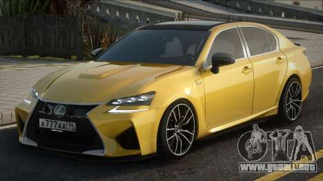 Lexus GS350 Yellow para GTA San Andreas