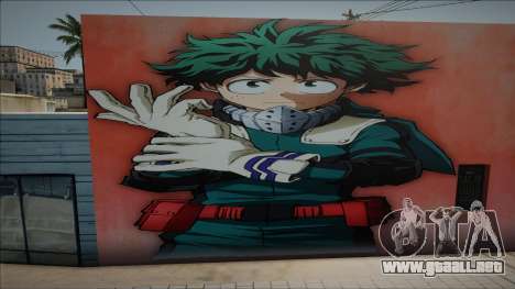 Mural Izuku Midoriya para GTA San Andreas