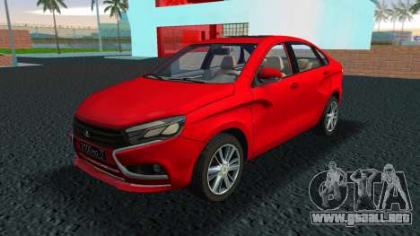 Lada Vesta Red para GTA Vice City