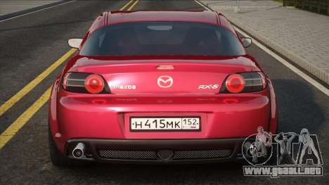 Mazda RX-8 Rojo para GTA San Andreas