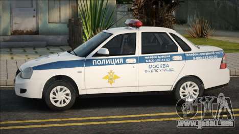 Lada Priora 2170 Policía Policía de Tráfico 2013 para GTA San Andreas