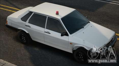 VAZ 21099 Blanco con luz intermitente para GTA San Andreas