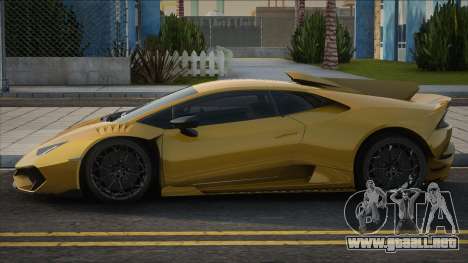 Lamborghini Huracan Yel para GTA San Andreas