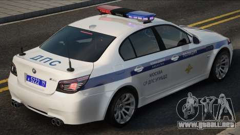 BMW M5 E60 Policía de Tráfico 2012-2015 para GTA San Andreas