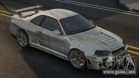 Nissan GT-R Nismo White para GTA San Andreas