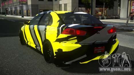 Mitsubishi Lancer Evo X YHG S5 para GTA 4