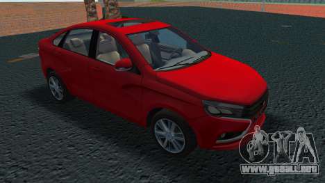 Lada Vesta Red para GTA Vice City