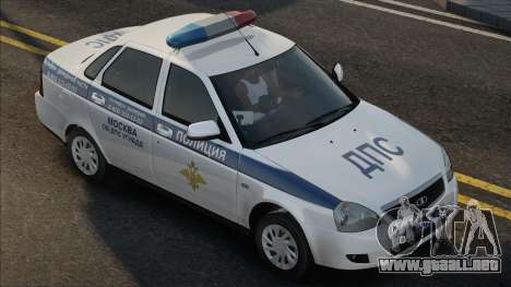 Lada Priora 2170 Policía Policía de Tráfico 2013 para GTA San Andreas