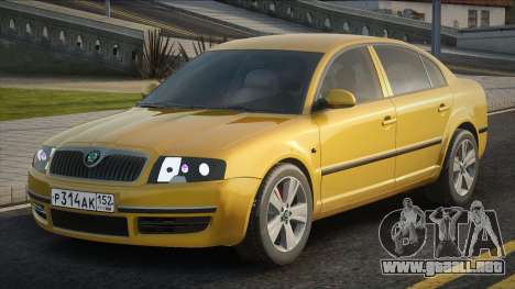 Skoda Superb Yellow para GTA San Andreas