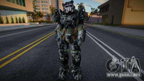 T-60 Power Armor - SAPD Urban Camo para GTA San Andreas