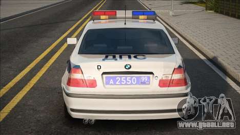 BMW 325I (E46) - Policía sobre la policía de trá para GTA San Andreas