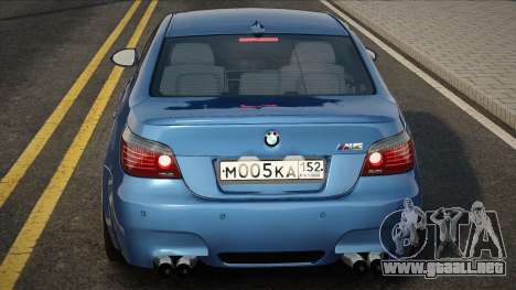 BMW M5 E60 Blu para GTA San Andreas