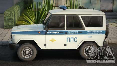 UAZ Cazador Volgogrado PPS Policía para GTA San Andreas