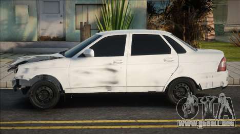 Lada Priora Blanco Roto para GTA San Andreas