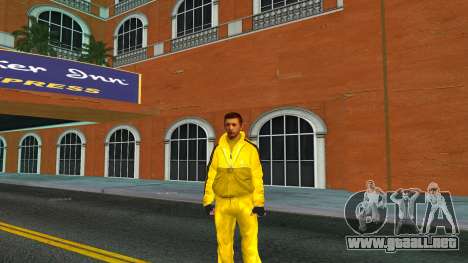 Un tipo con un traje amarillo para GTA Vice City