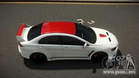 Mitsubishi Lancer Evo X V-Style para GTA 4